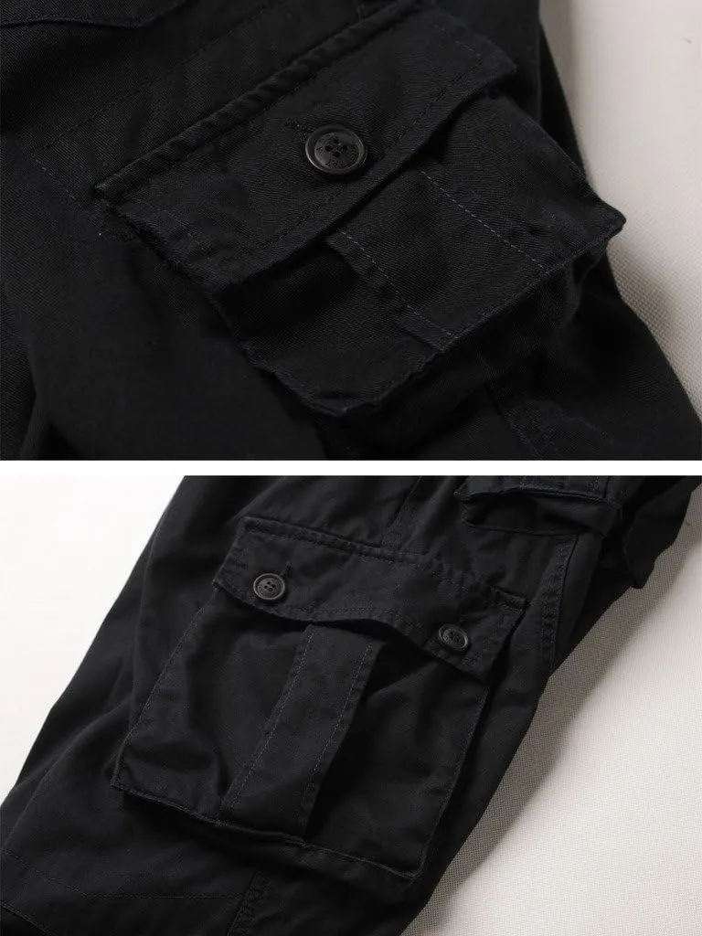 AKARMY Men's Casual Cargo Pants Military Army Camo Pants Combat Work Pants with 8 Pockets