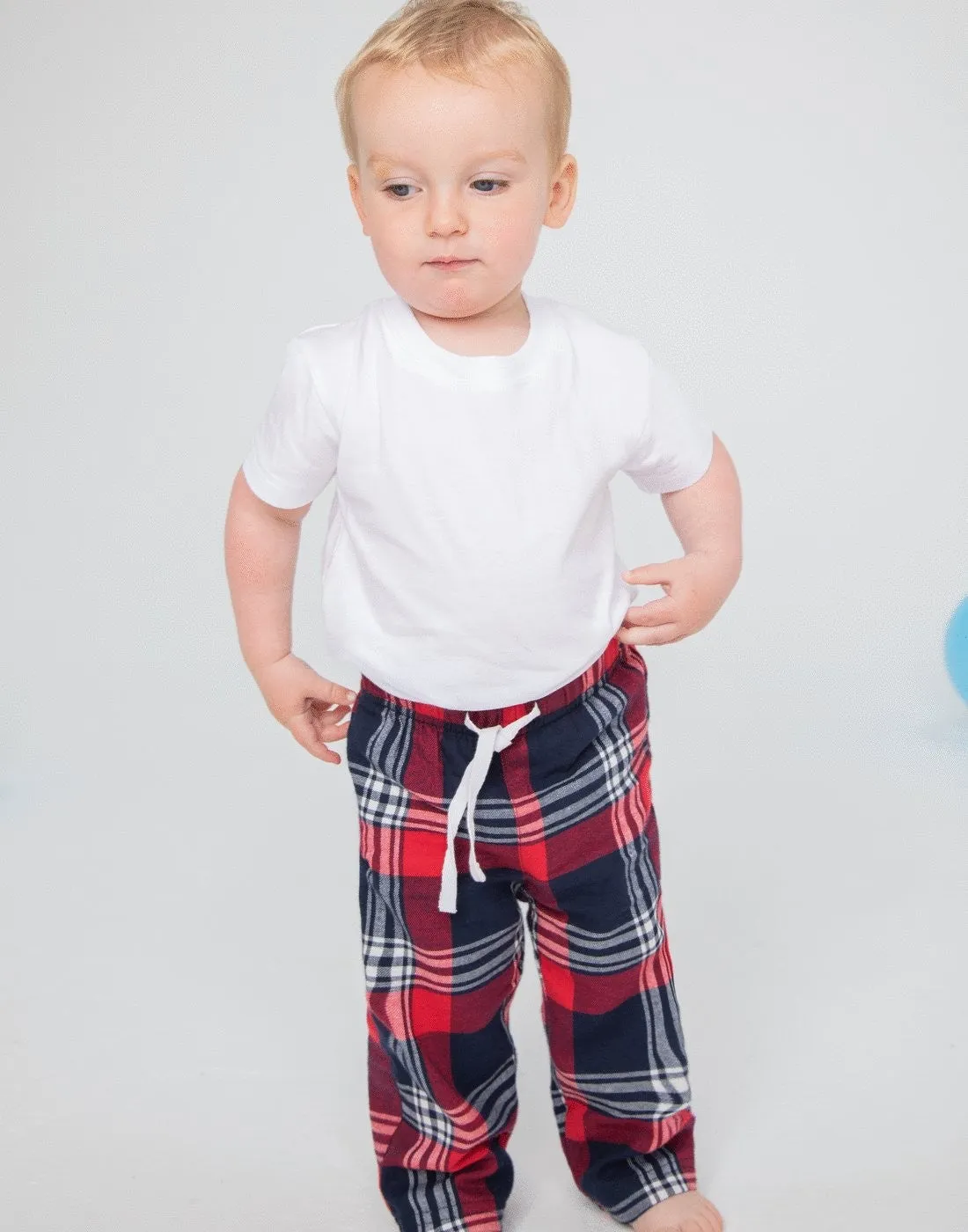 Baby/Toddler Tartan Lounge Pants | RED/NAVY