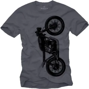 Cafe Racer T Shirt - CB550 Motorbike - Vintage Motorcycle Clothing for Men