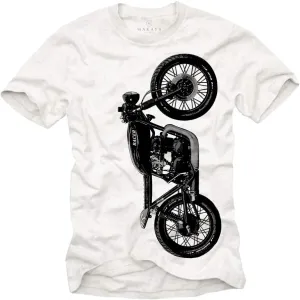 Cafe Racer T Shirt - CB550 Motorbike - Vintage Motorcycle Clothing for Men