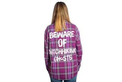 Cakeworthy Disney The Haunted Mansion Hitchhiking Ghosts Flannel Shirt