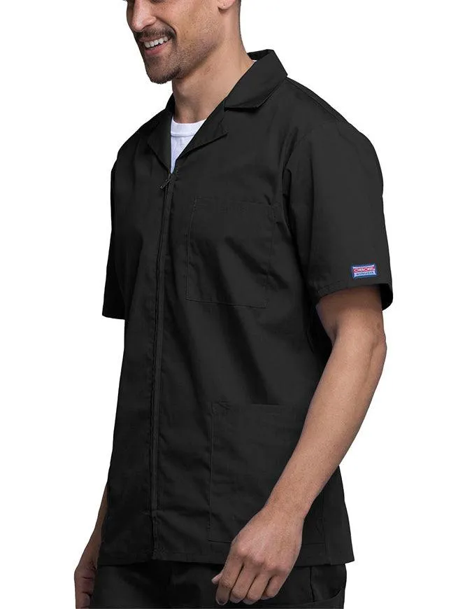 Cherokee 30.5 Inch Men's Three Pocket Zip Front Medical Scrub Jacket