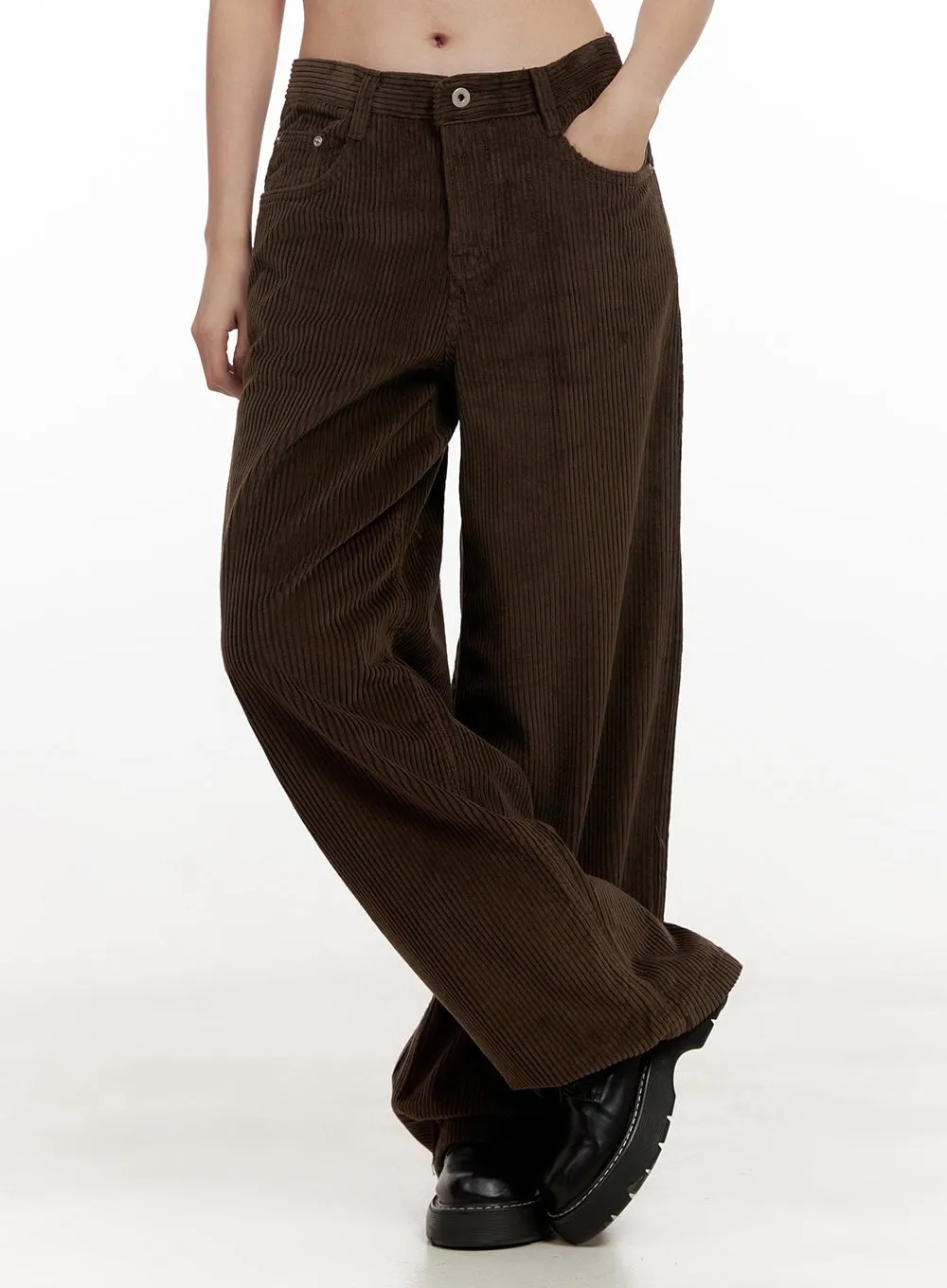Corduroy Wide-Fit Trousers ON422