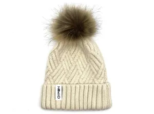Cream Bobble Beanie