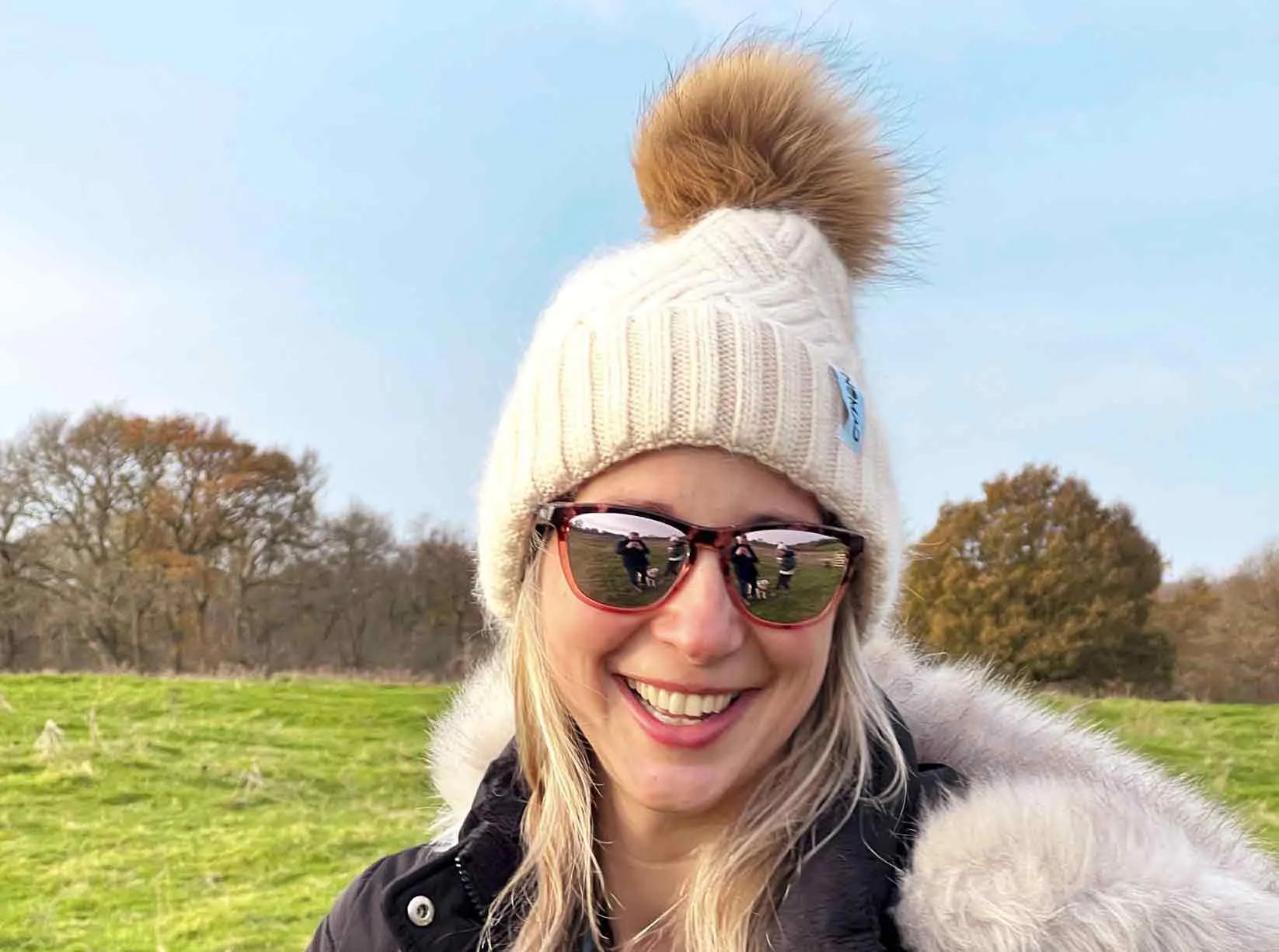 Cream Bobble Beanie