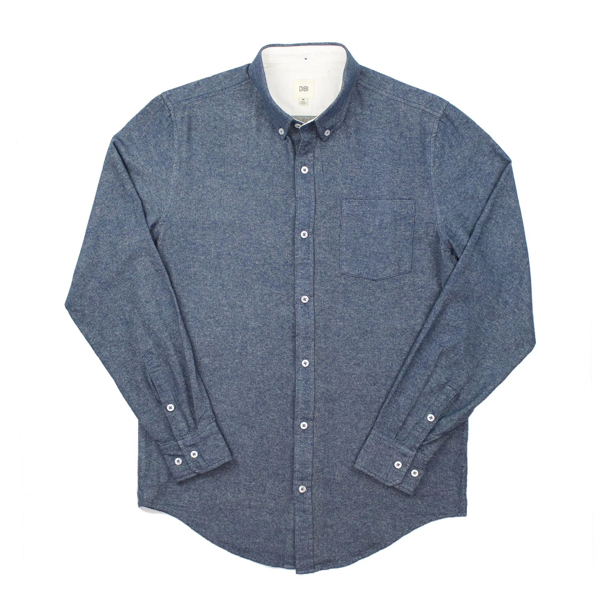 Dark Teal Twill Brushed Flannel