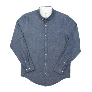 Dark Teal Twill Brushed Flannel