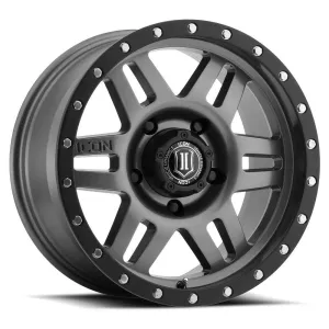 Icon Alloys Six Speed Wheel | Gunmetal- Toyota 2005  Tacoma/2003  4Runner