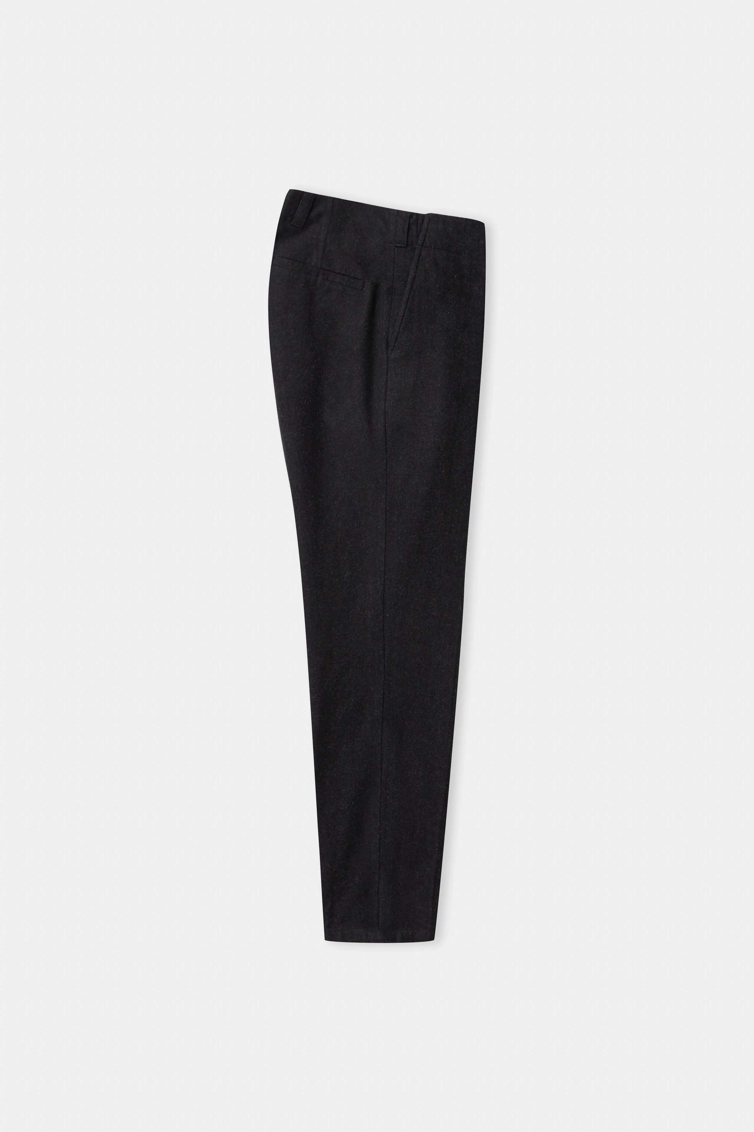 JOSTHA trousers eco flannel melange black