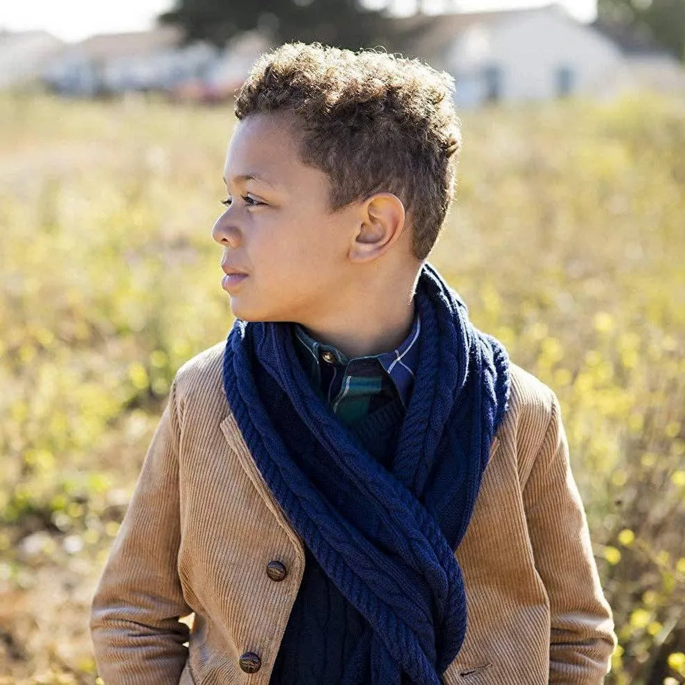 Kid and Baby Corduroy Blazer with Elbow Patches | Camel