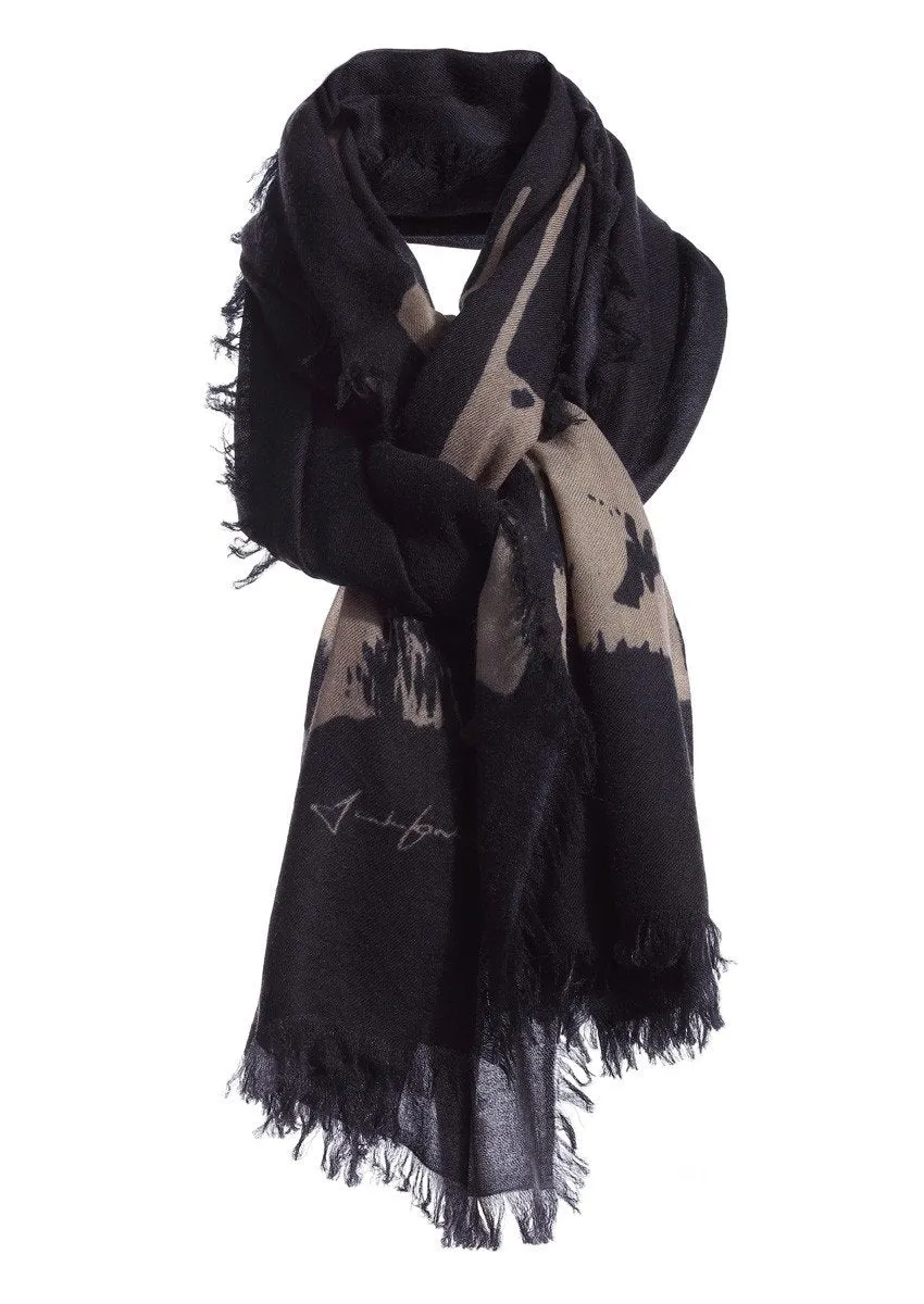Large baby cashmere scarf