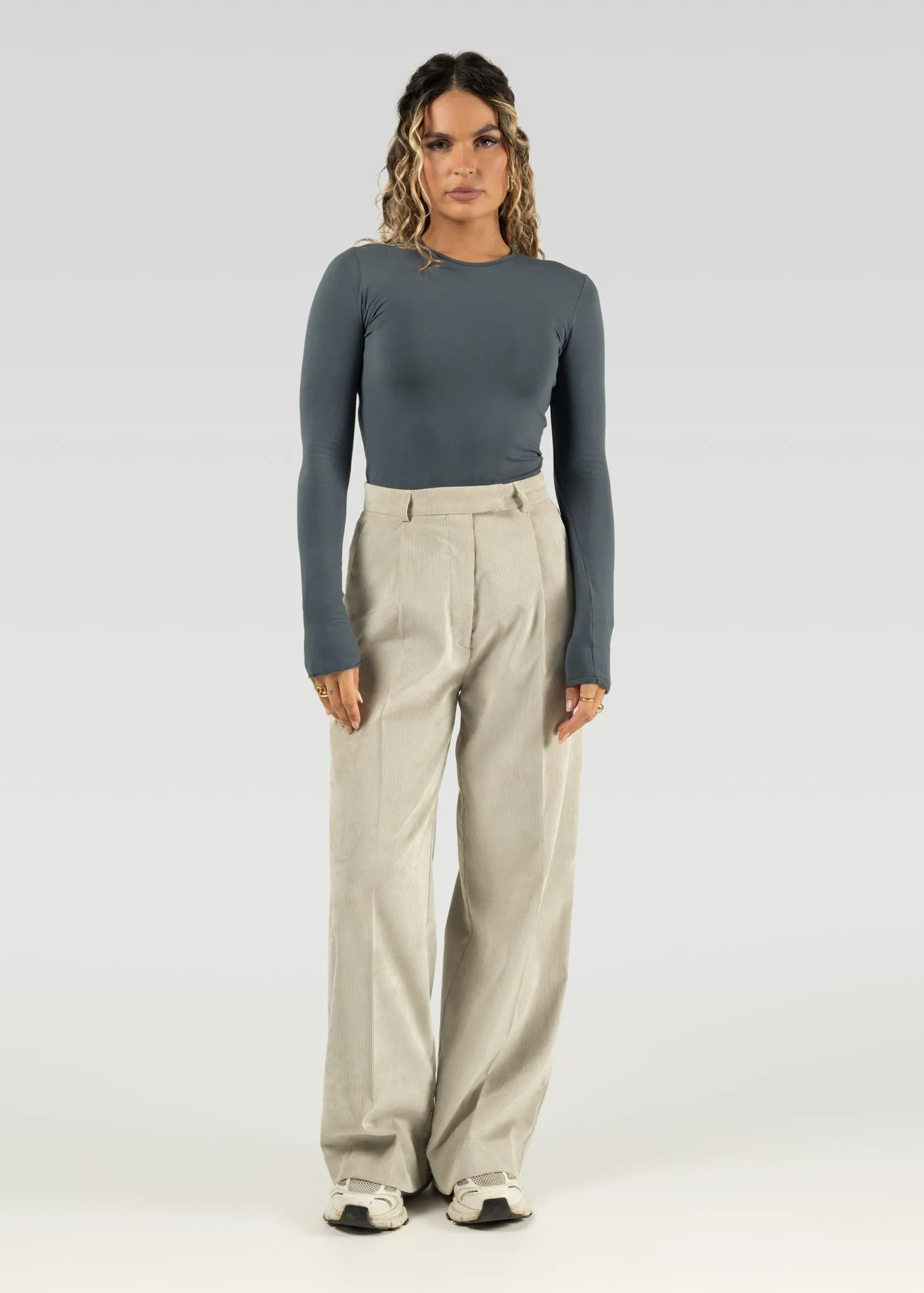 Lewis Corduroy Trousers Beige