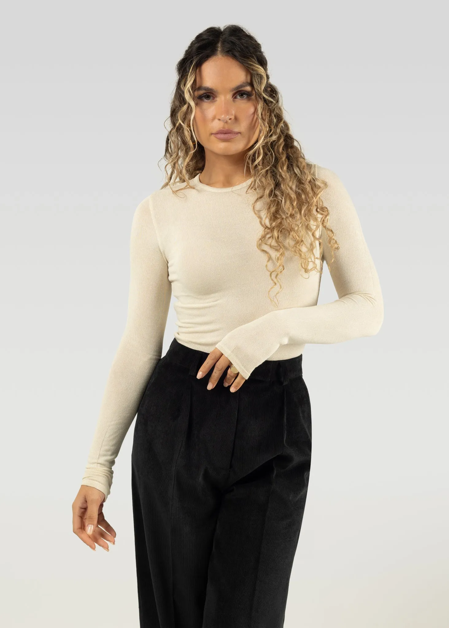Lewis Corduroy Trousers Black