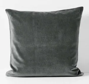 Luxury Velvet 50x50cm Filled Cushion Charcoal