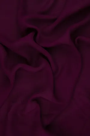 Magenta Purple Silk Double Georgette Fabric