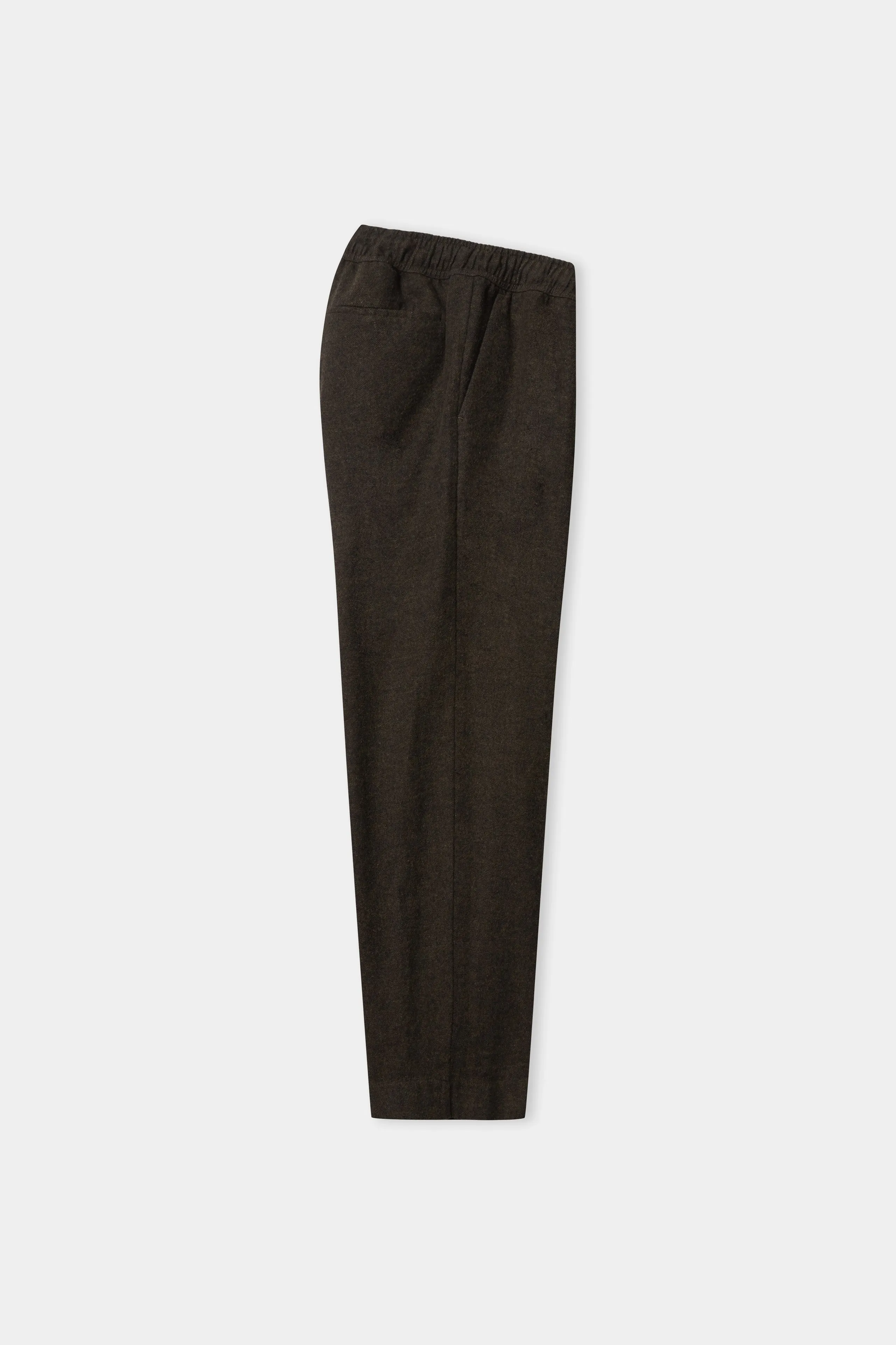 MAX trousers eco flannel brown