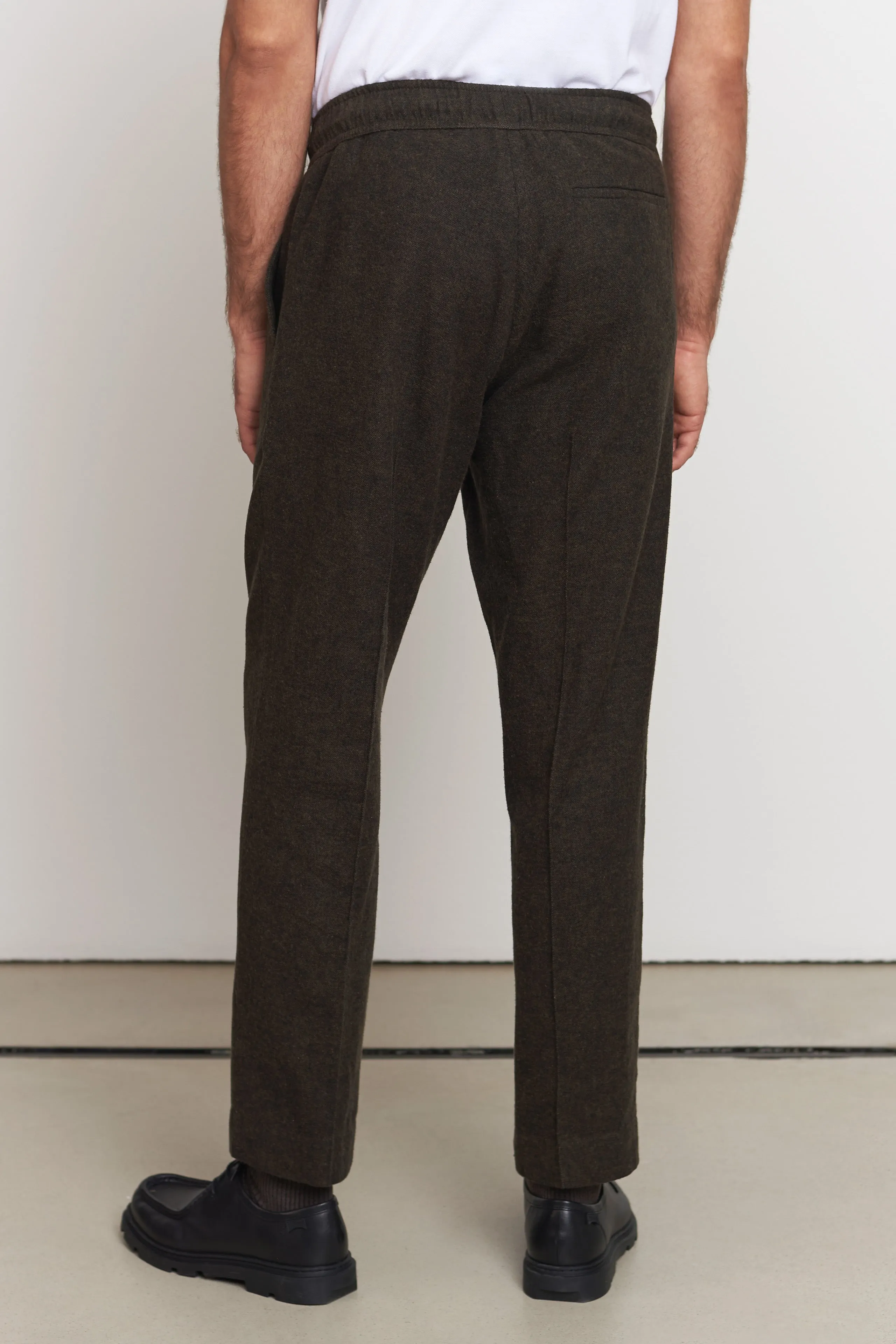MAX trousers eco flannel brown