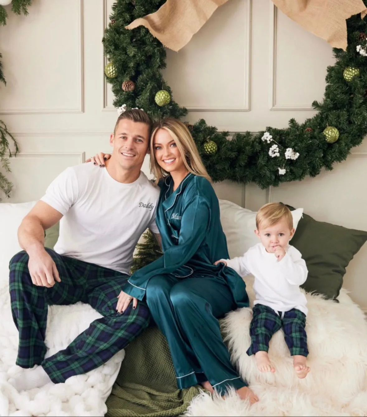 Men’s Navy & Green Tartan loungewear