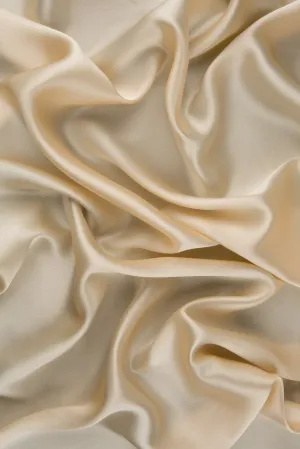 Mother of Pearl Charmeuse Silk Fabric