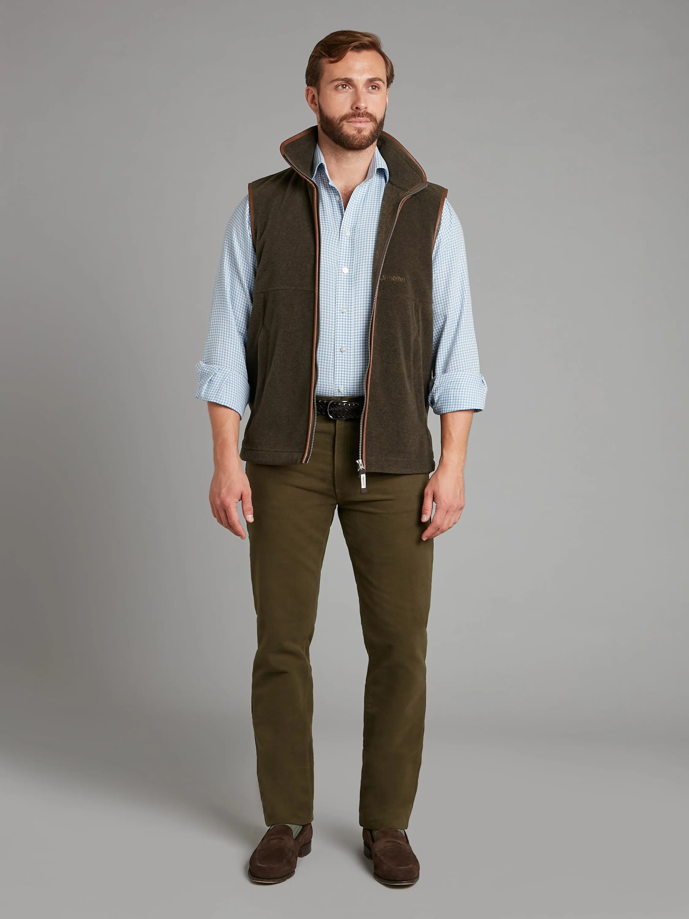Schoffel Oakham Fleece Vest - Dark Olive
