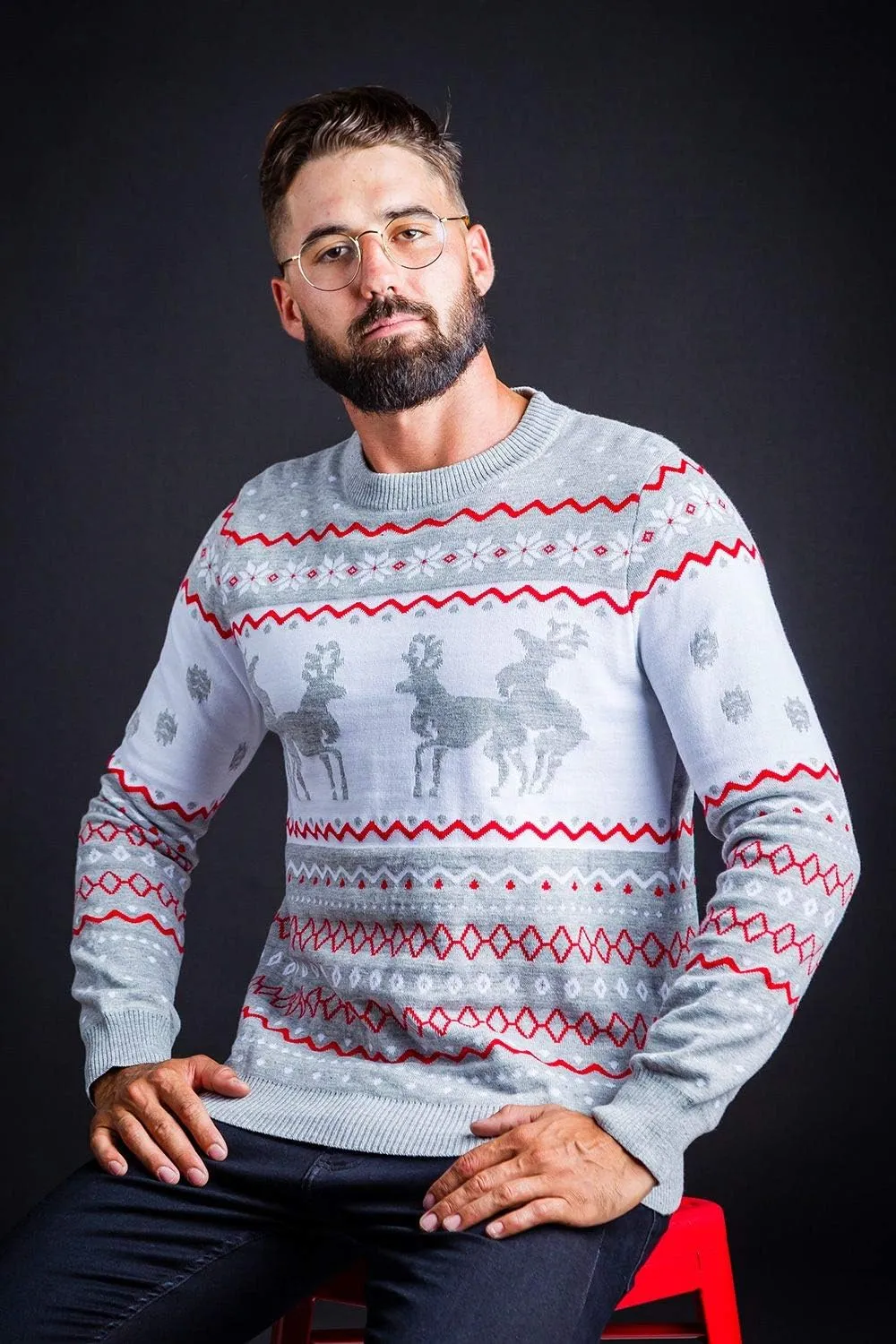 Tipsy Elves Ugly Christmas Sweaters for Men - Colorful and Funny Men's Christmas Sweaters - Hilarious Holiday Pullovers