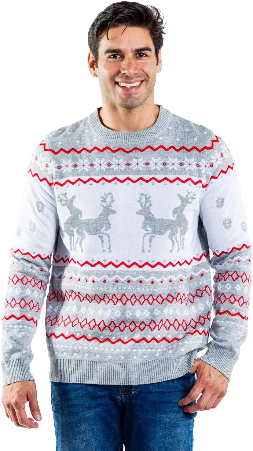 Tipsy Elves Ugly Christmas Sweaters for Men - Colorful and Funny Men's Christmas Sweaters - Hilarious Holiday Pullovers