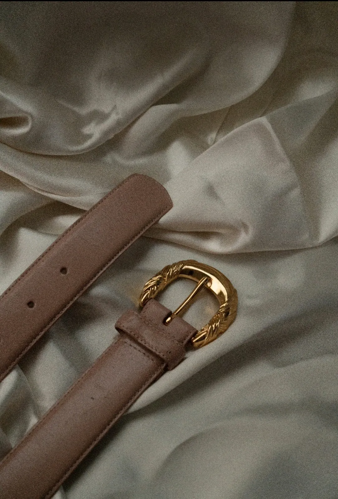 Vintage Blush Leather Belt