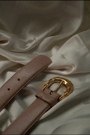 Vintage Blush Leather Belt