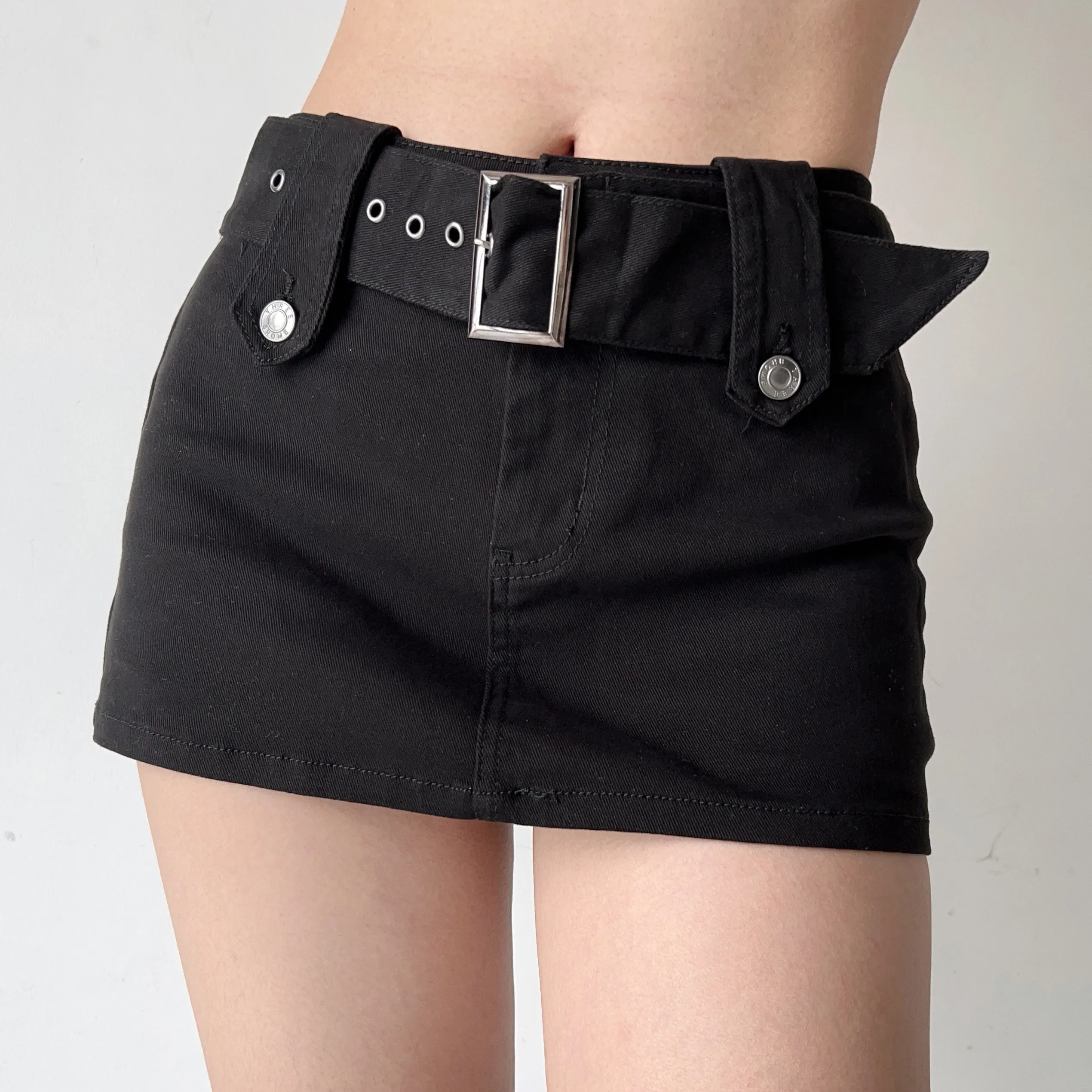 Wenkouban - Nolan Denim MIni Skirt