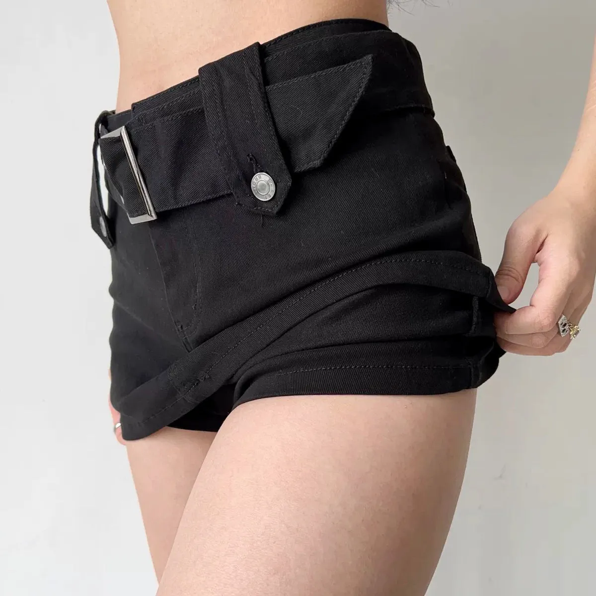 Wenkouban - Nolan Denim MIni Skirt