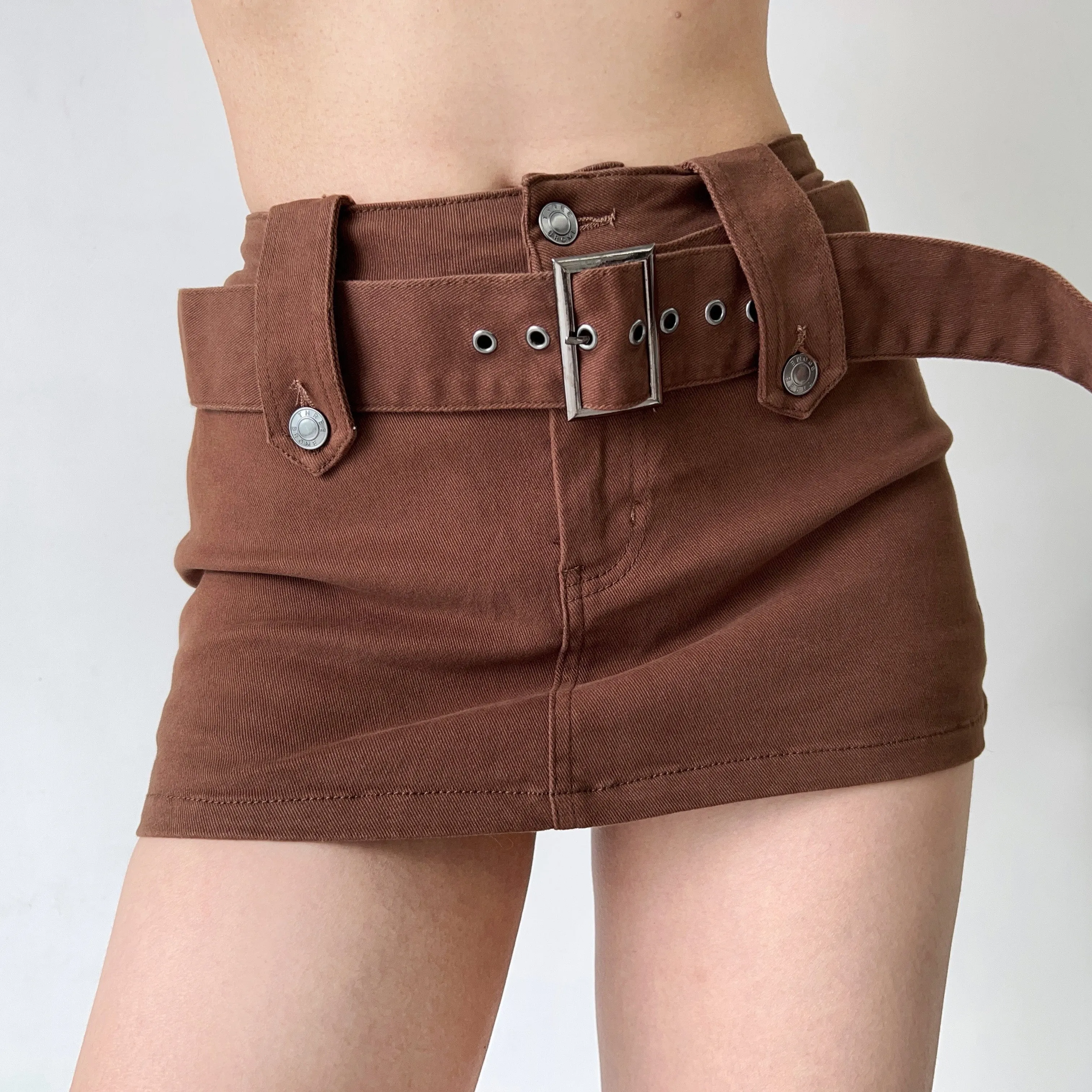 Wenkouban - Nolan Denim MIni Skirt