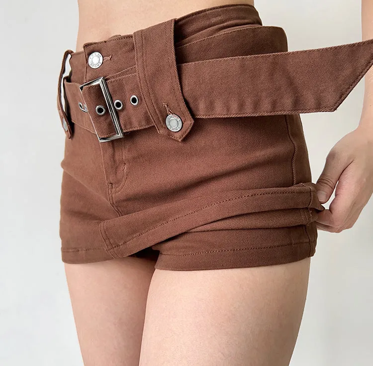 Wenkouban - Nolan Denim MIni Skirt
