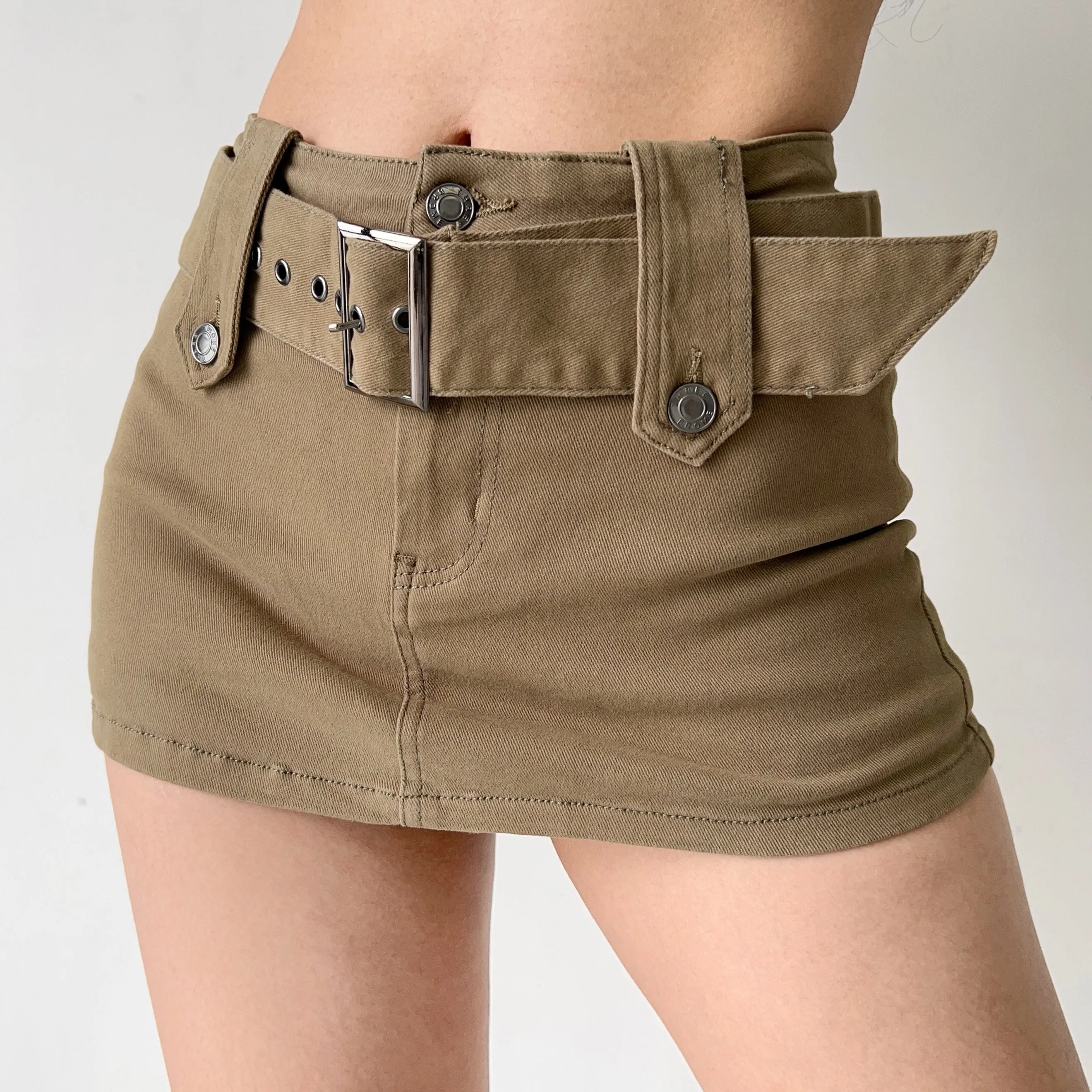 Wenkouban - Nolan Denim MIni Skirt