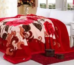 WINSTON HOME Ultra Soft Luxurious Embossed Very Warm Korean Mink Single Bed Blankets for Winters - Multicolor (60 x 90 Inches)