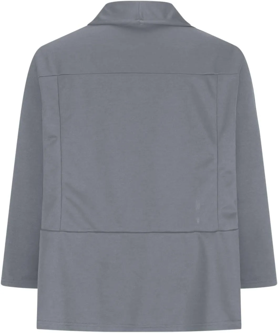 Women Plus Size Short Blazers Curvy Ruffle Hem 3/4 Sleeve Coats Business Casual Lapel Sexy Summer Lightweight Coats