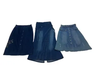 Y2k 2024 - denim Long skirts - 14 pcs